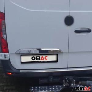 Mercedes Sprinter W907 Tailgate Handle Cover - Omac - S.Steel - Gloss Silver - 2019-2025 Mercedes Sprinter W907 Tailgate Handle Cover - Omac - S.Steel - Gloss Silver - 2019-2025